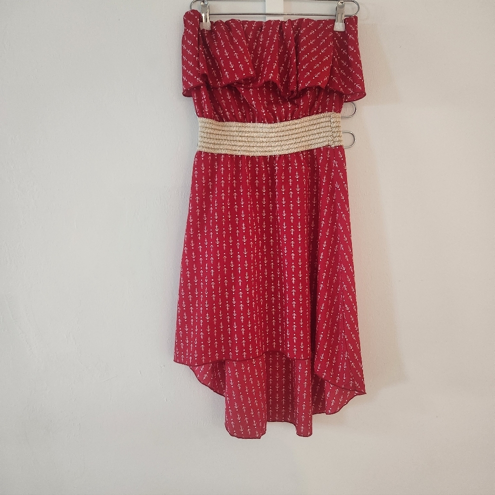Ocean Drive Red Strapless Dress